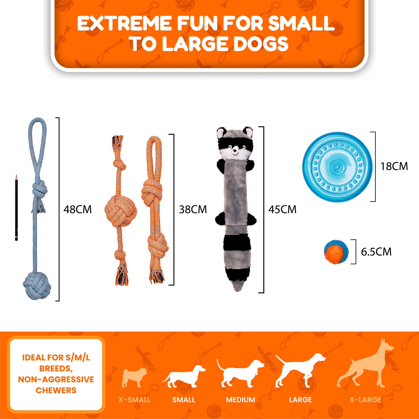 Pet Pack® Dog Toy Set